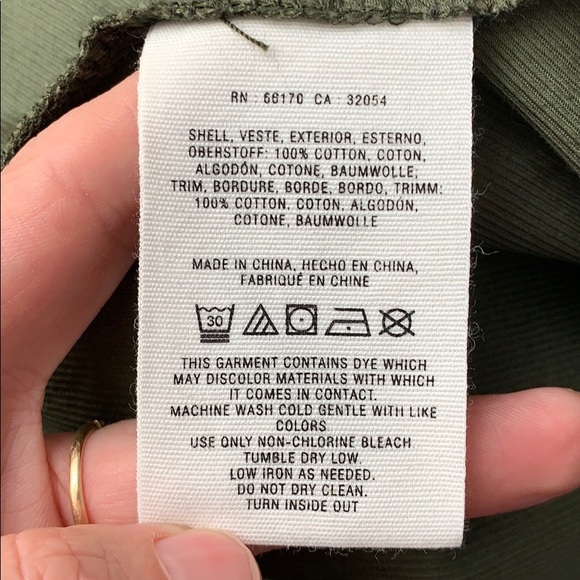 Anthropologie Hei Hei Green Waxed Utility Size Small - Picture 9 of 9